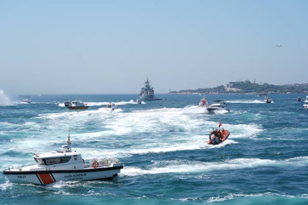 100th anniversary of Maritime and Cabotage Day in Istanbul ISTANBUL, TURKIYE - JULY 1: The 100th anniversary of Maritime and Cabotage Day is celebrated with various events in Istanbul, Turkiye, on July 1, 2026. Beyza Comert Anadolu Istanbul Turkey. Editorial use only. Please get in touch for any other usage.  Copyright: x2026xAnadoluxBeyzaxComertx
