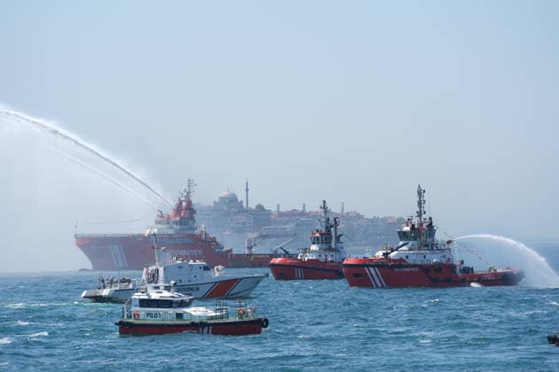 100th anniversary of Maritime and Cabotage Day in Istanbul ISTANBUL, TURKIYE - JULY 1: The 100th anniversary of Maritime and Cabotage Day is celebrated with various events in Istanbul, Turkiye, on July 1, 2026. Beyza Comert Anadolu Istanbul Turkey. Editorial use only. Please get in touch for any other usage.  Copyright: x2026xAnadoluxBeyzaxComertx