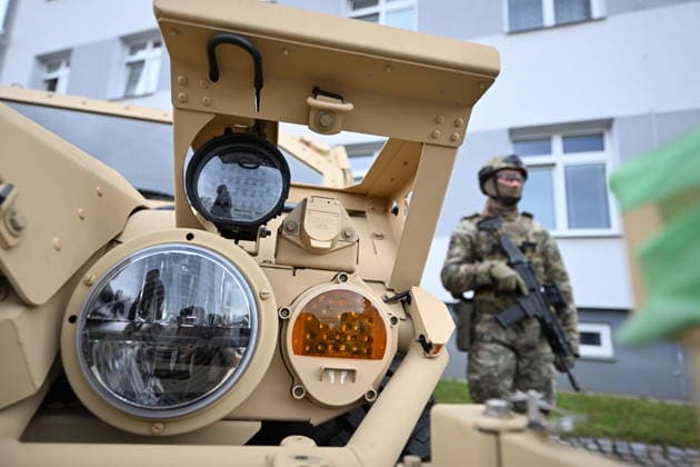 Ceremonial unveiling of FLYER 72 HD light attack vehicles, donated by U.S. government as part of FMF programme, was held in Chrudim, Czech Republic, on July 1, 2026. (CTKxPhoto JosefxVostarek) CTKPhotoP2026070104425  CTKPhotoP2026070104425