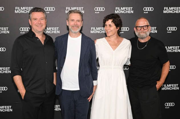 Magnus Vattrodt, Matthias Matschke, Nina Kunzendorf und Wolfgang Fischer bei der Premiere des ZDF und Arte Films Die kleinen und die großen Lügen auf dem 43. Filmfest München 2026 im Astor Film Lounge im Arri. München, 30.06.2026 *** Magnus Vattrodt, Matthias Matschke, Nina Kunzendorf, and Wolfgang Fischer at the premiere of the ZDF and Arte film *Die kleinen und die großen Lügen* at the 43rd Munich Film Festival 2026 in the Astor Film Lounge at Arri Munich, June 30, 2026 Foto:xS.xReaghx xFuturexImagex luegen_6602