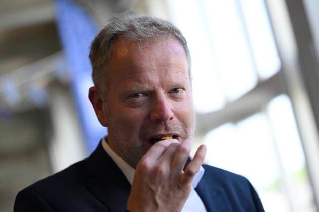 Bel Mer Mussels Presentation NIEUWPOORT, BELGIUM - JULY 01: Stefan Goethaert, CEO Colruyt Group pictured during the press presentation of the Bel Mer mussels from Colruyt s marine farm on July 01, 2026 in Nieuwpoort, Belgium, 01 07 2026 Nieuwpoort Belgium  Copyright: xPhilipxReynaersx