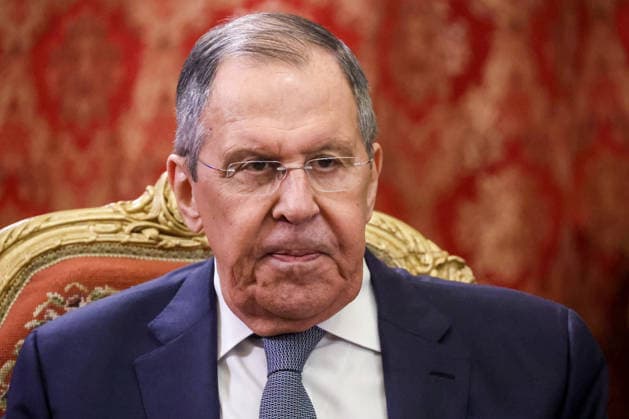 RUSSIA, MOSCOW - JULY 1, 2026: Russia s Foreign Minister Sergei Lavrov looks on during a meeting with Mirjana Spoljaric, president of the International Committee of the Red Cross (ICRC), at the Russian Foreign Ministry s Reception House. Sergei Fadeichev TASS  94538103