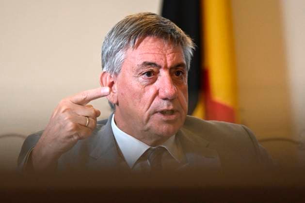 Presentation of the 2025 Annual Report on Federal Government Debt BRUSSELS, BELGIUM - JULY 01 : Presentation of the 2025 Annual Report on Federal Government Debt in the presence of Jan Jambon (Minister for Finance and Pensions (N-VA)) on July 1, 2026 in Brussels, Belgium, 01 07 2026 Brussels Belgium  Copyright: xDidierxLebrunx