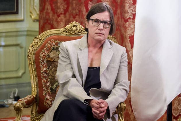 RUSSIA, MOSCOW - JULY 1, 2026: Mirjana Spoljaric, president of the International Committee of the Red Cross (ICRC), meets with Russia s Foreign Minister Sergei Lavrov at the Russian Foreign Ministry s Reception House. Sergei Fadeichev TASS  94538267