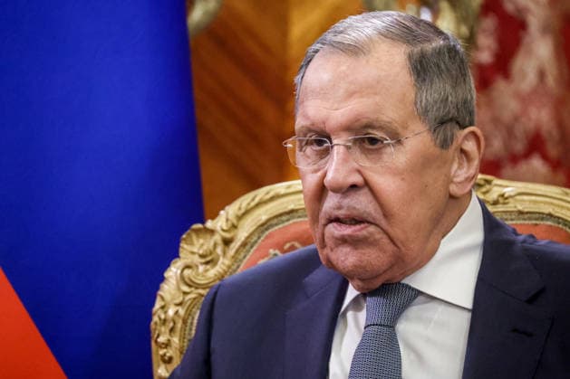 RUSSIA, MOSCOW - JULY 1, 2026: Russia s Foreign Minister Sergei Lavrov looks on during a meeting with Mirjana Spoljaric, president of the International Committee of the Red Cross (ICRC), at the Russian Foreign Ministry s Reception House. Sergei Fadeichev TASS  94538392