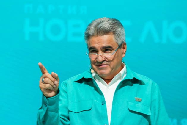 RUSSIA, MOSCOW - JULY 1, 2026: New People Party leader Alexei Nechayev speaks at an election campaign convention of the New People Party at Lomonosov Cluster. The convention is held before the forthcoming 2026 Russian legislative election. Vladimir Gerdo TASS  94538858