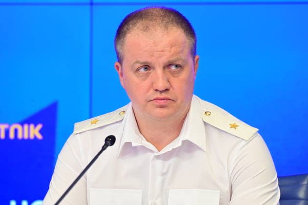 Press conference dedicated to the Day of the State Traffic Safety Inspectorate, celebrated annually on July 3. MMPC Russia Today, Moscow, July 1, 2026. Pictured: Aleksandr Bykov, Head of the Department of State Traffic Safety Inspectorate of the Main Directorate of the Ministry of Internal Affairs of Russia for Moscow. Photo: Pavel Kashaev. PavelxKashaev