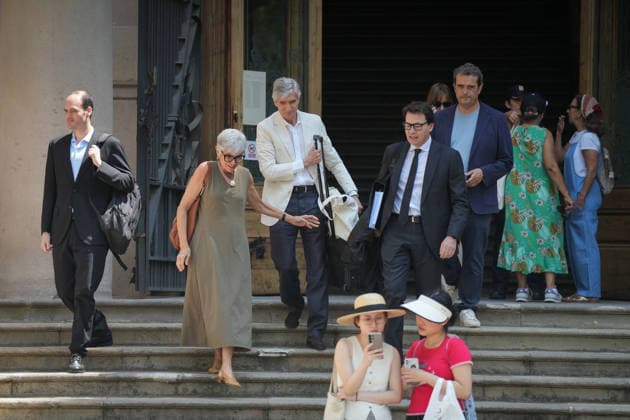 The trial of Vergés and Argimon for delaying COVID-19 vaccinations for national police officers and Civil Guard members continues. Josep Maria Argimon’s attorney, Olga Tubau, and former Health Minister Josep Maria Argimon, upon their arrival at the Barcelona Provincial Court on July 1, 2026, in Barcelona, Catalonia, Spain. The Barcelona Provincial Court has dropped the charge of violating workers’ rights against former Catalan Health Ministers Alba Vergés (ERC) and Josep Maria Argimon (Junts) for allegedly delaying COVID-19 vaccinations for national police officers and Civil Guard members, a charge that could have carried prison sentences for each of them; however, it has upheld the charge of malfeasance, for which the prosecution is seeki  Copyright: xDavidxZorrakinox 7635680