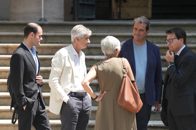 The trial of Vergés and Argimon for delaying COVID-19 vaccinations for national police officers and Civil Guard members continues. Josep Maria Argimon’s attorney, Olga Tubau, and former Health Minister Josep Maria Argimon, upon their arrival at the Barcelona Provincial Court on July 1, 2026, in Barcelona, Catalonia, Spain. The Barcelona Provincial Court has dropped the charge of violating workers’ rights against former Catalan Health Ministers Alba Vergés (ERC) and Josep Maria Argimon (Junts) for allegedly delaying COVID-19 vaccinations for national police officers and Civil Guard members, a charge that could have carried prison sentences for each of them; however, it has upheld the charge of malfeasance, for which the prosecution is seeki  Copyright: xDavidxZorrakinox 7635681