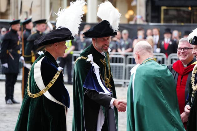 . 01 07 2026. Edinburgh, United Kingdom. King Charles III, Queen Camilla, Prince William and Prince Edward at the Thistle Service at St Giles Cathedral in Edinburgh, Scotland, United Kingdom  xPoolx xi-Imagesx IIM-26877-0001