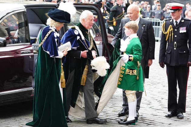 . 01 07 2026. Edinburgh, United Kingdom. King Charles III, Queen Camilla, Prince William and Prince Edward at the Thistle Service at St Giles Cathedral in Edinburgh, Scotland, United Kingdom  xPoolx xi-Imagesx IIM-26877-0007