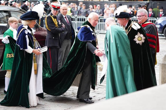 . 01 07 2026. Edinburgh, United Kingdom. King Charles III, Queen Camilla, Prince William and Prince Edward at the Thistle Service at St Giles Cathedral in Edinburgh, Scotland, United Kingdom  xPoolx xi-Imagesx IIM-26877-0010