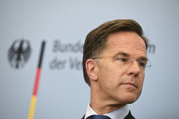 Merz, Rutte and Pistorius hold press conference in Berlin BERLIN, GERMANY - JULY 01: Following the meeting of the German cabinet at the Federal Ministry of Defence, German Chancellor Friedrich Merz (not seen), NATO Secretary General Mark Rutte, and German Defence Minister Boris Pistorius (not seen) hold a press conference in Berlin, Germany on July 01, 2026. Halil Sagirkaya Anadolu Berlin Germany. Editorial use only. Please get in touch for any other usage.  Copyright: x2026xAnadoluxHalilxSagirkayax