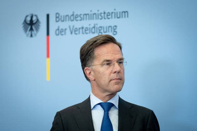 PK, Bundesministerium der Verteidigung Berlin, Bundesministerium der Verteidigung, NATO-Generalsekretär, Mark Rutte Berlin Berlin GER *** Press Conference, Federal Ministry of Defense, Berlin, Federal Ministry of Defense, NATO Secretary General, Mark Rutte, Berlin, Berlin, GER