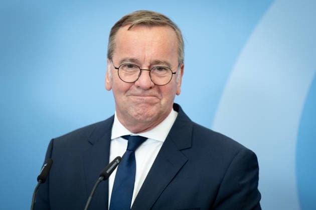 PK, Bundesministerium der Verteidigung Berlin, Bundesministerium der Verteidigung, Bundesverteidigungsminister, Boris Pistorius Berlin Berlin GER *** PK, Federal Ministry of Defense, Berlin; Federal Ministry of Defense; Federal Minister of Defense; Boris Pistorius, Berlin, Berlin, GER