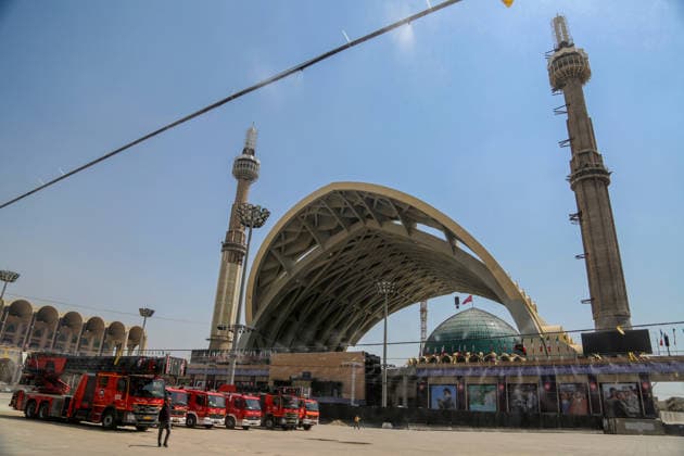 Preparations underway in Iran for Ali Khamenei s funeral IRAN, TEHRAN - JULY 1: (RESTRICTIONS: NO Access Israel Media Persian Language TV Stations Outside Iran Strictly No Access BBC Persian VOA Persian Manoto TV Iran International TV) Cooling systems are being installed in the courtyard of the Imam Khomeini Musalla Mosque to help mourners cope with the heat, while construction vehicles and cranes remain on site as preparations continue for the funeral of former Iranian leader Ali Khamenei in Tehran, Iran, on July 1, 2026. A large platform has been erected in the courtyard where the coffins of Khamenei and those killed in the same attack will be placed. Fatemeh Bahrami Anadolu Tehran Iran. Editorial use only. Please get in touch for any o  Copyright: x2026xAnadoluxFatemehxBahramix