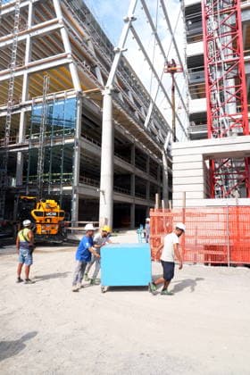 IPA86275005 - Milan, July 1, 2026: Press conference and site visit to assess the progress of construction on the BEIC Library (European Library of Information and Culture); pictured is the Promenade  Copyright: xDuilioxPiaggesix xDuilioxPiaggesix 86275005
