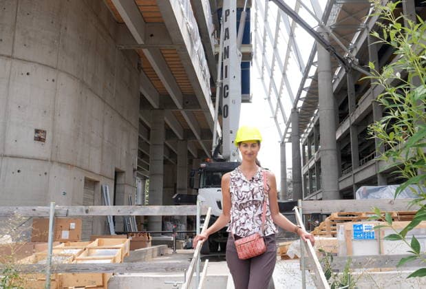 IPA86275050 - Milan, July 1, 2026: Press conference and site visit to assess the progress of construction on the Beic Library (European Library of Information and Culture) with Marenza Galullo  Copyright: xDuilioxPiaggesix xDuilioxPiaggesix 86275050