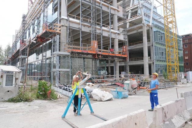 IPA86275089 - Milan, July 1, 2026: Press conference and site visit to assess the progress of construction on the BEIC Library (European Library of Information and Culture)  Copyright: xDuilioxPiaggesix xDuilioxPiaggesix 86275089