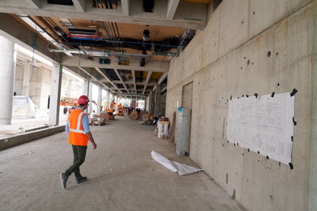 IPA86275091 - Milan, July 1, 2026: Press conference and site visit to assess the progress of construction on the Beic Library, the European Library of Information and Culture  Copyright: xDuilioxPiaggesix xDuilioxPiaggesix 86275091