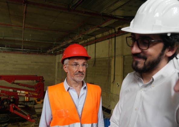 IPA86275103 - Milan, July 1, 2026: Press conference and site visit to assess the progress of construction on the BEIC Library (European Library of Information and Culture) with Luca Castamagna and Stefano Parisi  Copyright: xDuilioxPiaggesix xDuilioxPiaggesix 86275103
