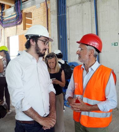 IPA86275170 - Milan, July 1, 2026: Press conference and site visit to assess the progress of construction on the BEIC Library (European Library of Information and Culture) with Luca Castamagna and Stefano Parisi  Copyright: xDuilioxPiaggesix xDuilioxPiaggesix 86275170