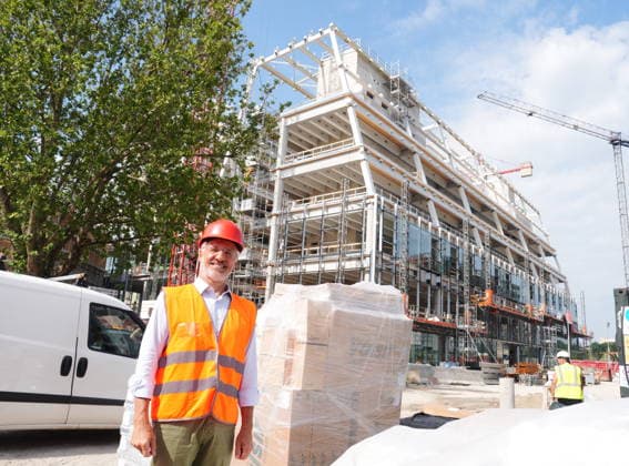 IPA86275207 - Milan, July 1, 2026: Press conference and site visit to assess the progress of construction on the BEIC Library (European Library of Information and Culture) with Stefano Parisi  Copyright: xDuilioxPiaggesix xDuilioxPiaggesix 86275207