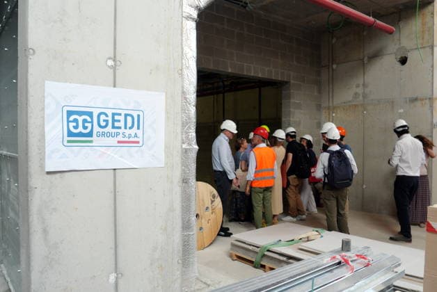 IPA86275066 - Milan, July 1, 2026: Press conference and site visit to assess the progress of construction on the Beic Library (European Library of Information and Culture)  Copyright: xDuilioxPiaggesix xDuilioxPiaggesix 86275066