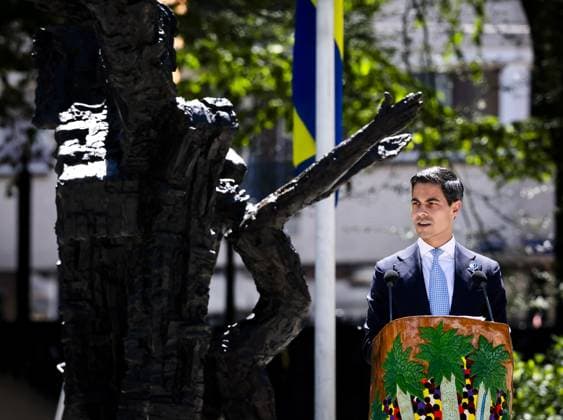 AMSTERDAM - Prime Minister Rob Jetten will speak at the 24th National Commemoration of the History of Slavery at the National Slavery Monument in Amsterdam s Oosterpark. The ceremony commemorates the abolition of slavery on July 1, 1863, in Suriname and the Caribbean part of the Kingdom. REMKO DE WAAL ANP netherlands out - belgium out  Copyright: xx x562533704x originalFilename: 562533704.jpg