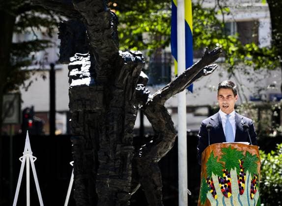 AMSTERDAM - Prime Minister Rob Jetten will speak at the 24th National Commemoration of the History of Slavery at the National Slavery Monument in Amsterdam s Oosterpark. The ceremony commemorates the abolition of slavery on July 1, 1863, in Suriname and the Caribbean part of the Kingdom. REMKO DE WAAL ANP netherlands out - belgium out  Copyright: xx x562534123x originalFilename: 562534123.jpg