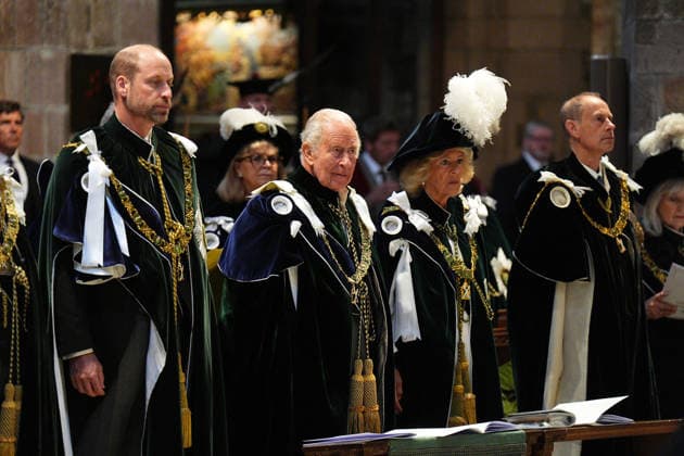 King visits Scotland for Holyrood Week (Left to right) The Prince of Wales, known as the Duke of Rothesay when in Scotland, King Charles III, Queen Camilla and the Duke of Edinburgh during the Thistle Service at St Giles Cathedral, Edinburgh, as part of the King s visit to Scotland for Holyrood Week. Picture date: Wednesday July 1, 2026., Credit:Aaron Chown PA ROTA - B68 Avalon UK, Edinburgh  Copyright: xAaronxChownx xPAxROTAx-xB68x xAvalonx 1113760168