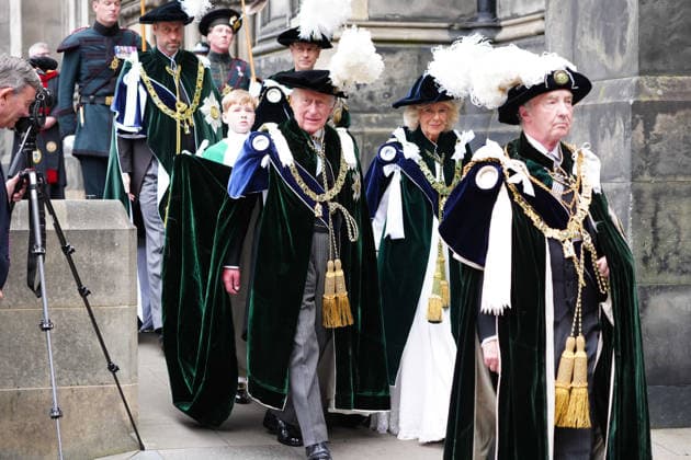King visits Scotland for Holyrood Week King Charles III and Queen Camilla followed by the Prince of Wales, known as the Duke of Rothesay when in Scotland, and the Duke of Edinburgh, leaving the Thistle Service at St Giles Cathedral, Edinburgh, as part of the King s visit to Scotland for Holyrood Week. Picture date: Wednesday July 1, 2026., Credit:Jane Barlow PA ROTA - B68 Avalon UK, Edinburgh  Copyright: xJanexBarlowx xPAxROTAx-xB68x xAvalonx 1113760221