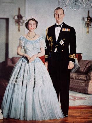 RECORD DATE NOT STATED Photograph of Queen Elizabeth II and the Duke of Edinburgh Photograph of Queen Elizabeth II and the Duke of Edinburgh wearing formal wear. Editorial Use Only, WHA_151_0318.jpg, Photograph;Queen;Elizabeth II;Royal;Royalty;Royal Family;United Kingdom;Commonwealth;Realm;Duke of Edinburgh;Formal;20th Century Copyright: xWorldxHistoryxArchivex