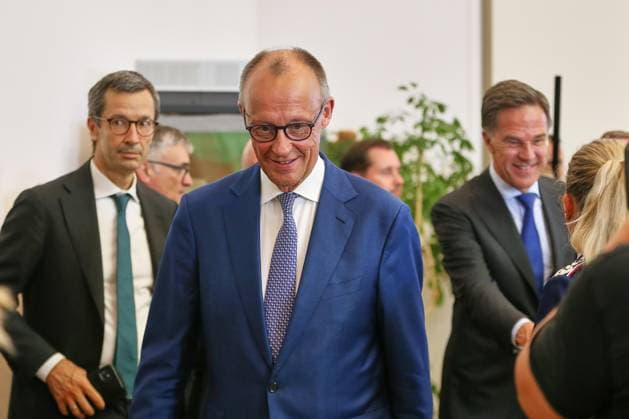 Berlin, Deutschland, 01.07.2026: Bundesverteidigungsministerium: Pressekonferenz nach Kabinettssitzung: Bundeskanzler Friedrich Merz (CDU) und Nato-Generalsekretär Mark Rutte *** Berlin, Germany, July 1, 2026 Federal Ministry of Defense Press Conference Following the Cabinet Meeting: Federal Chancellor Friedrich Merz (CDU) and NATO Secretary General Mark Rutte Copyright: xdtsxNachrichtenagenturx dts_125896
