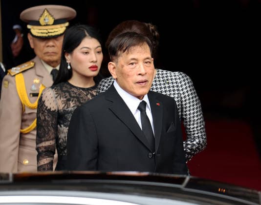 King Rama X of Thailand, Queen Suthida, and Princess Sirivannavari leaving hotel Le Meurice in Paris King Rama X of Thailand, Queen Suthida, and Princess Sirivannavari leaving hotel Le Meurice in Paris, France on July 1, 2026  Copyright: xDidierxFereyx