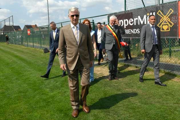 King Philippe Visits Red Side Academy KORTRIJK, BELGIUM - JULY 01: King Philippe of Belgium pictured discovering the activities of Red Side Academy in KV Kortrijk Training Center on July 01, 2026 in Kortrijk, Belgium, 01 07 2026 Kortrijk Belgium  Copyright: xPhilipxReynaersx