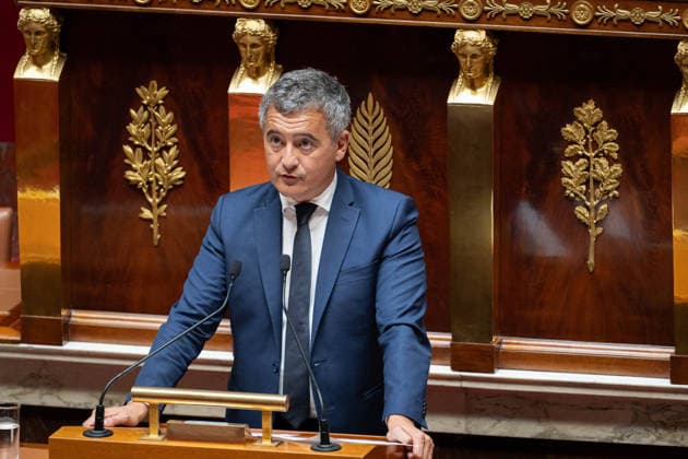 Examination of a bill aimed at ensuring every child s right to a lawyer - Paris AJ French Minister of Justice Gerald Darmanin speaks during the examination of a bill aimed at ensuring every child s right to a lawyer in the context of educational assistance and child protection measures at the National Assembly, French Parliament lower house, in Paris, France on July 1, 2026. Photo by Alexis Jumeau ABACAPRESS.COM Paris France  Copyright: xJumeauxAlexis ABACAx
