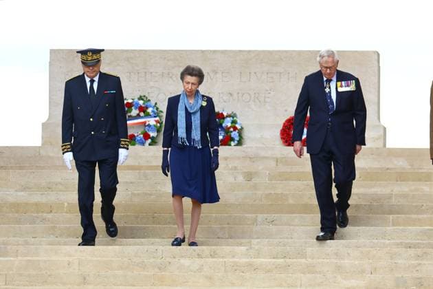 110th Anniversary of the Battle of the Somme PHOTOPQR LE COURRIER PICARD Fred Haslin Thiepval July 1, 2026 July 1, 26 Commemoration ceremony marking the 110th anniversary of the Battle of the Somme at the memorial in Thiepval, World War I. Princess Anne of the United Kingdom, flanked by Prefect Rolon Mouchel Blaisot and Duke Richard of Gloucester. Photo by Fred Haslin. Ceremony marking the 110th anniversary of the Battle of the Somme at the Thiepval Memorial, World War I, on July 1, 2026 Local Caption Thiepval 80, France  Copyright: xPHOTOPQR LExCOURRIERxPICARD MAXPxFredxHaslinx 20260701LCP8872 20260701LCP8872