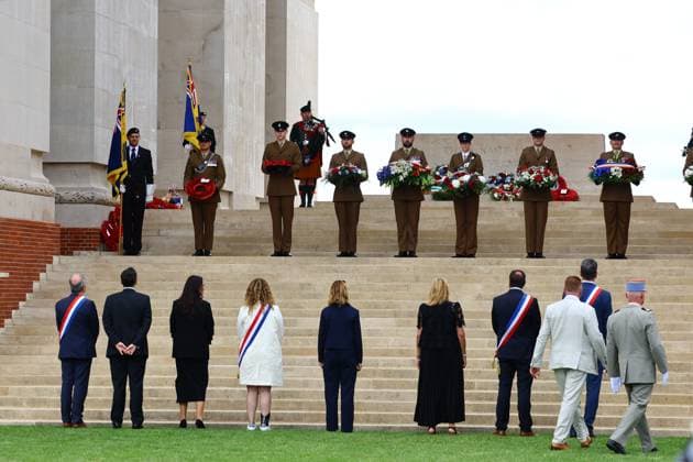 110th Anniversary of the Battle of the Somme PHOTOPQR LE COURRIER PICARD Fred Haslin Thiepval July 1, 2026 July 1, 26 Commemoration ceremony marking the 110th anniversary of the Battle of the Somme at the Thiepval Memorial, Thiepval, World War I. Photo by Fred Haslin. Ceremony marking the 110th anniversary of the Battle of the Somme at the Thiepval Memorial, World War I, on July 1, 2026. Local Caption Thiepval 80, France  Copyright: xPHOTOPQR LExCOURRIERxPICARD MAXPxFredxHaslinx 20260701LCP8876 20260701LCP8876