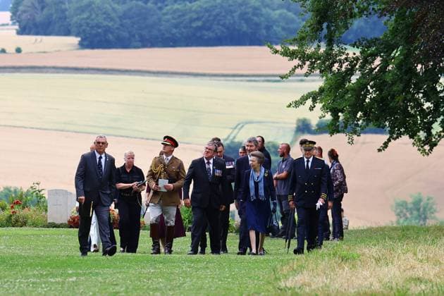 110th Anniversary of the Battle of the Somme PHOTOPQR LE COURRIER PICARD Fred Haslin Thiepval July 1, 2026 July 1, 26 Commemoration ceremony marking the 110th anniversary of the Battle of the Somme at the Thiepval Memorial Thiepval, World War I. Princess Anne of the United Kingdom leaving the cemetery. Photo by Fred Haslin. Ceremony marking the 110th anniversary of the Battle of the Somme at the Thiepval Memorial, World War I, on July 1, 2026 Local Caption Thiepval 80, France  Copyright: xPHOTOPQR LExCOURRIERxPICARD MAXPxFredxHaslinx 20260701LCP8881 20260701LCP8881