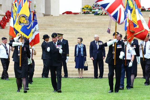 110th Anniversary of the Battle of the Somme PHOTOPQR LE COURRIER PICARD Fred Haslin Thiepval July 1, 2026 July 1, 26 Ceremony commemorating the 110th anniversary of the Battle of the Somme at the Thiepval Memorial, Thiepval, World War I. Princess Anne of the United Kingdom. Photo by Fred Haslin. Ceremony marking the 110th anniversary of the Battle of the Somme at the Thiepval Memorial, World War I, on July 1, 2026. Local Caption Thiepval 80, France  Copyright: xPHOTOPQR LExCOURRIERxPICARD MAXPxFredxHaslinx 20260701LCP8882 20260701LCP8882