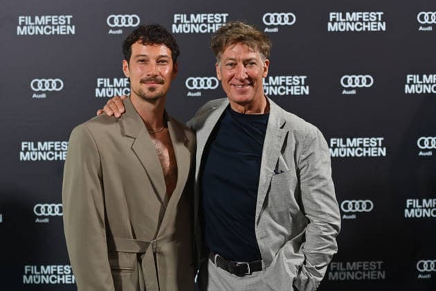 v.li:Klaus STEINBACHER (Schauspieler). Tobias MORETTI (Schauspieler). Filmpremiere MUENCHEN BEATS Filmfest Muenchen am 01.07.2026. *** From left: Klaus STEINBACHER, actor; Tobias MORETTI, actor; movie premiere of *MUENCHEN BEATS* at the Munich Film Festival on July 1, 2026