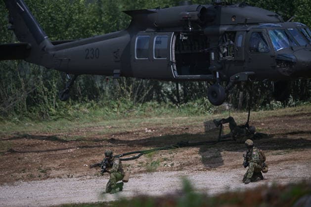 260701_PXL_Combat Power 26 International joint military exercise Combat Power 26 at the Eugen Kvaternik military training ground, involving members of the Armed Forces of the Republic of Croatia, allied and partner countries, and components of the homeland security system, was held near Slunj, Croatia, on July 01. 2026.  IgorxSoban PIXSELL
