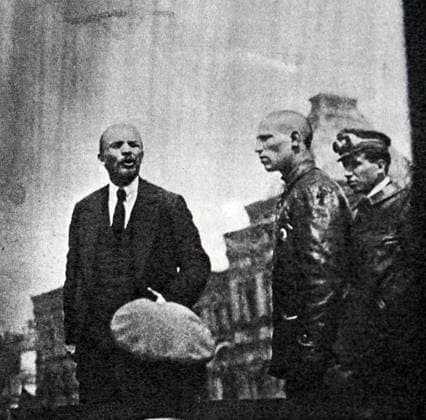 RECORD DATE NOT STATED Vladimir Lenin on Red Square, he makes a speech from a car Vladimir Lenin on Red Square, he makes a speech from a car in front of the Vsevobuch troops (general military training). 1919, May 25. Moscow. Editorial use only. All other uses to be cleared with the copyright owner (World History Archive), in advance., WHA_152_0982.jpg, Vladimir Lenin; Red Square; speech; car; Vsevobuch troops; general military training; 1919; May 25; Moscow; Soviet Union; leader; revolution; communism; historical; political; Russia; Bolshevik; public speaking; crowd; event; historical figure; Russian history; socialist; propaganda; rally; Soviet era; iconic; famous; public address; Leninism; Marxist ideology. Copyright: xWorldxHistoryxArchivex