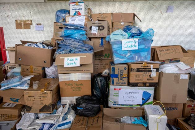 July 1, 2026, Caracas, Miranda, Venezuela: Collection and Distribution Center for Medicines and Medical Supplies at the Institute of Tropical Medicine of the Central University of Venezuela in Caracas..Caracas, Venezuela, was hit by two powerful earthquakes. July, 1, 2026 Caracas Venezuela - ZUMAv125 20260701_zip_v125_018 Copyright: xJimmyxVillaltax