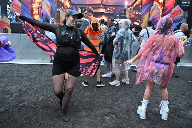 The 12th annual Beats for Love 2026 electronic dance music festival starts at the Lower Area of Vitkovice, in Ostrava, Czech Republic, on rainy day, July 1st, 2026. (CTKxPhoto JaroslavxOzana) CTKPhotoP2026070108698  CTKPhotoP2026070108698