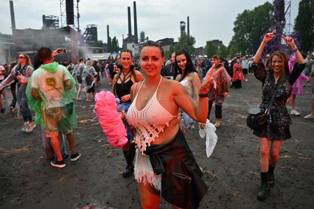 The 12th annual Beats for Love 2026 electronic dance music festival starts at the Lower Area of Vitkovice, in Ostrava, Czech Republic, on rainy day, July 1st, 2026. (CTKxPhoto JaroslavxOzana) CTKPhotoP2026070108730  CTKPhotoP2026070108730