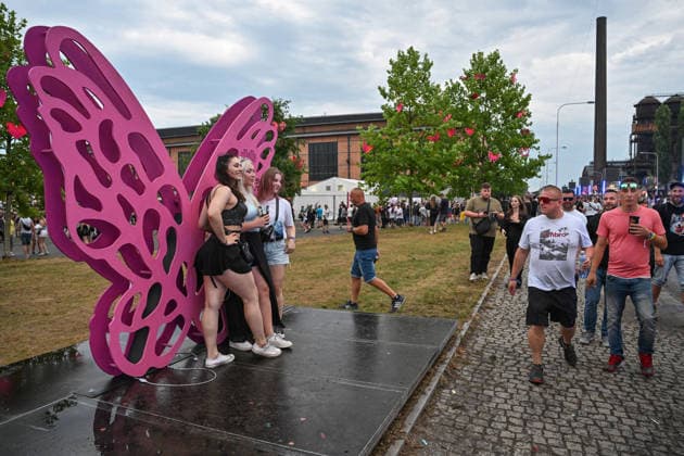 The 12th annual Beats for Love 2026 electronic dance music festival starts at the Lower Area of Vitkovice, in Ostrava, Czech Republic, on rainy day, July 1st, 2026. (CTKxPhoto JaroslavxOzana) CTKPhotoP2026070110144  CTKPhotoP2026070110144
