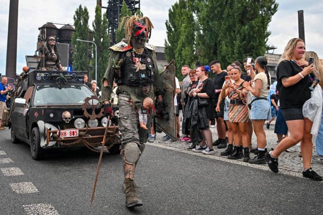 The 12th annual Beats for Love 2026 electronic dance music festival starts at the Lower Area of Vitkovice, in Ostrava, Czech Republic, on rainy day, July 1st, 2026. (CTKxPhoto JaroslavxOzana) CTKPhotoP2026070110146  CTKPhotoP2026070110146