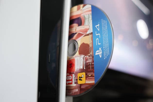 PlayStation Physical Disc Photo Illustrations GTA V physical disc is seen in PlayStation 5 console in this illustration photo taken in Krakow, Poland on July 1, 2026. Krakow Poland  Copyright: xJakubxPorzyckix originalFilename: porzycki-playstat260701_npW6N.jpg